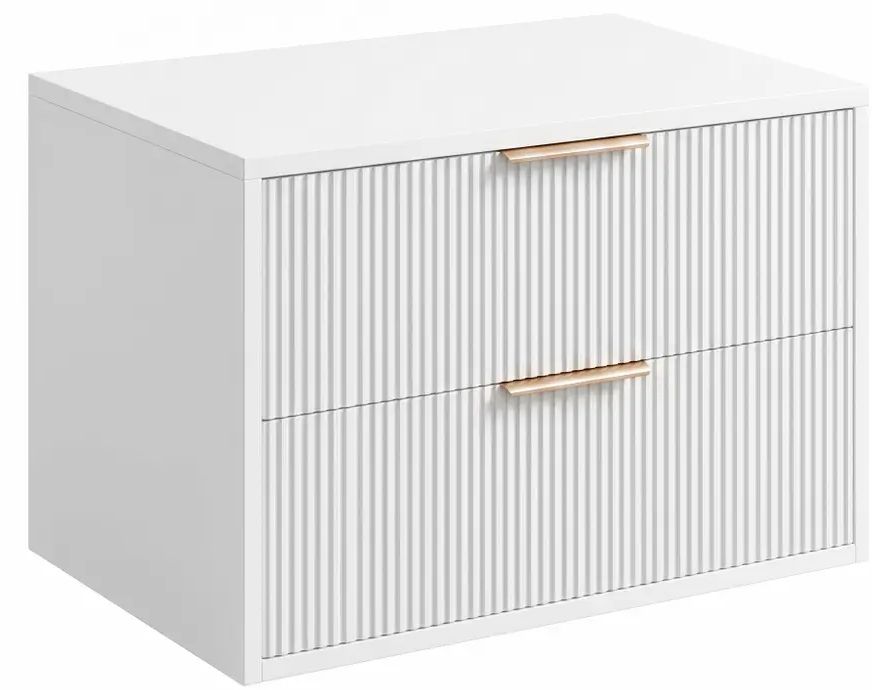 Rea Mono Badschrank 60x47x48 cm Unterschrank hängend weiß REA-M0402