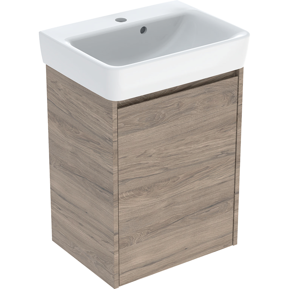 Geberit Selnova Square Waschtisch mit Unterschrank 50 cm nuss 504.130.JR.1