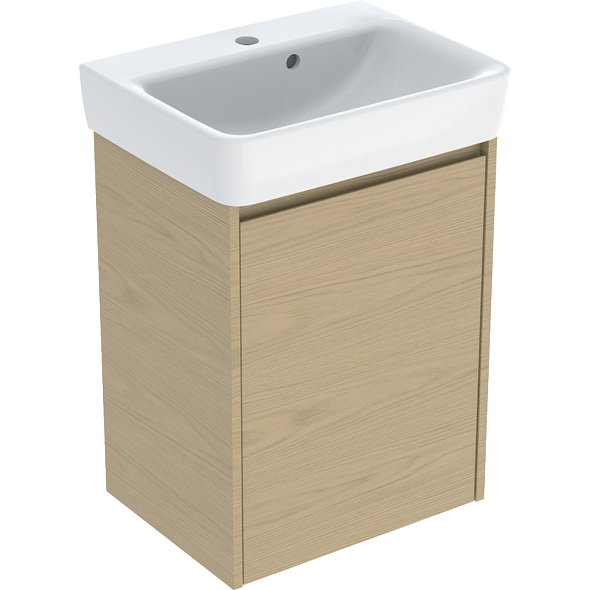 Geberit Selnova Square Waschtisch mit Unterschrank 50 cm eiche 504.132.PS.1