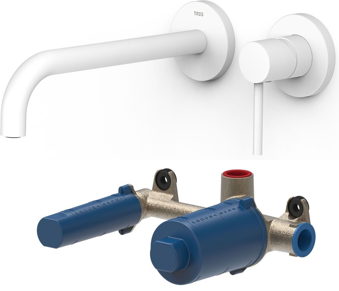 Set Waschtischarmatur Tres Study 26230022BM, Unterputz-Körper Tres 20830002