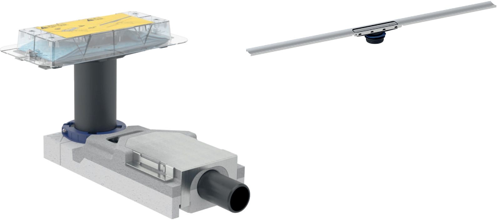 Set Linienablauf Geberit CleanLine 154.502.KS.1, Duschrinne Geberit CleanLine 154.152.00.1
