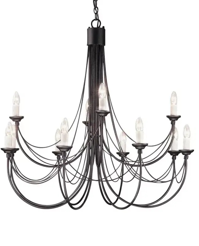 Elstead Lighting Carisbrooke Pendelleuchte x60 W schwarz CB12-BLACK