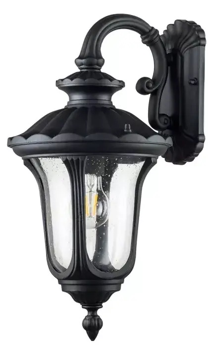 Elstead Lighting Chicago Außenwandleuchte 1x60 W schwarz CC2-S-BK