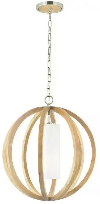 Elstead Lighting Allier Pendelleuchte 1x60 W holz FE-ALLIER-P-S-LW