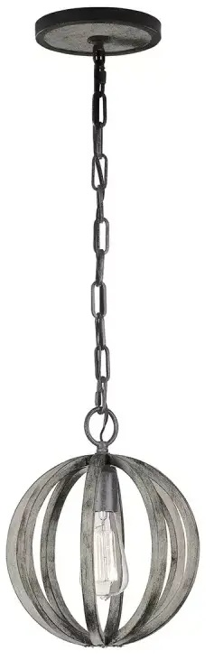 Elstead Lighting Allier Pendelleuchte 1x60 W holz FE-ALLIER-P-WW
