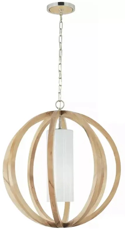 Elstead Lighting Allier Pendelleuchte 1x60 W holz FE-ALLIER-P-L-LW