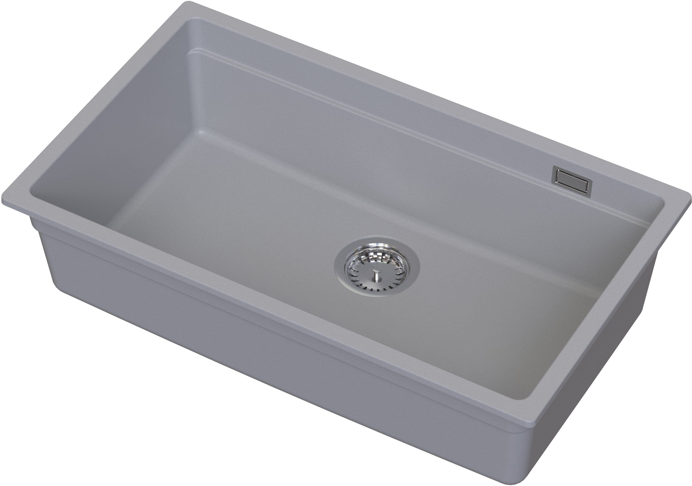 Ruvetti Latios Granitspüle 74.5x43.5 cm grau/graphit/onyx 3001LA_GR80_P