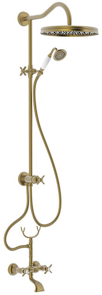 Tres Clasic Duschset Wandmontage mit Kopfbrause || 24217602LM