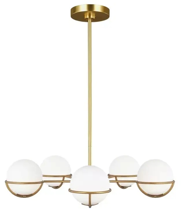 Elstead Lighting Apollo Pendelleuchte 5x3 W messing FE-APOLLO5-BB