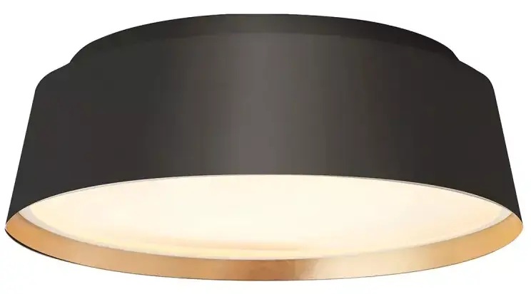Elstead Lighting Asher Decke 3x40 W schwarz-gold FE-ASHER-3F-MB