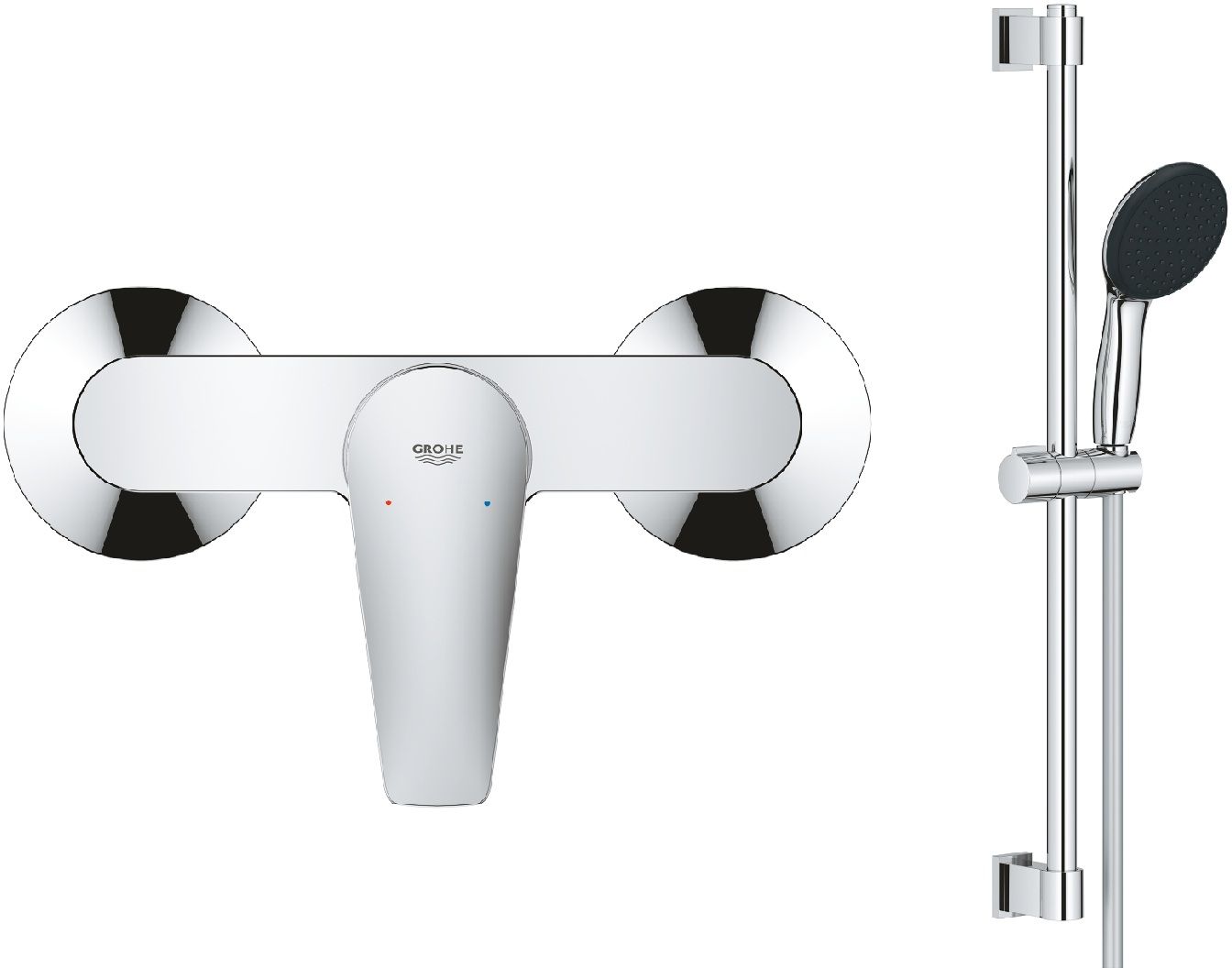 Set Duscharmatur Grohe Start Edge 24197001, Duschset Grohe Vitalio Start 27942001