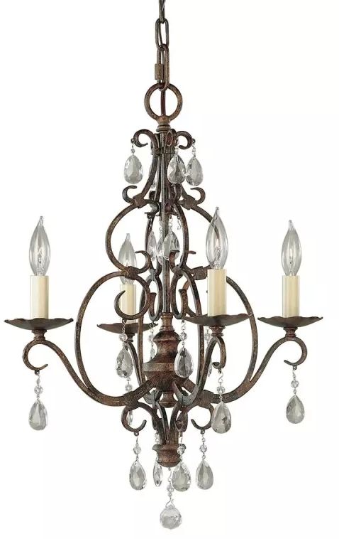 Elstead Lighting Chateau Deckenlampe 4x60 W braun FE-CHATEAU4