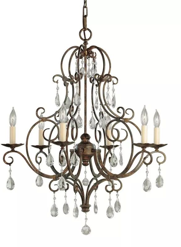 Elstead Lighting Chateau Pendelleuchte 6x60 W braun FE-CHATEAU6