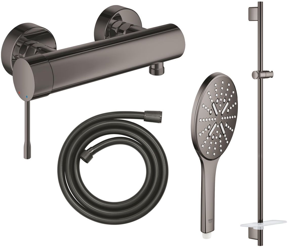 Set Duscharmatur Grohe Essence 33636A01, Duschstange Grohe Rainshower 26603A00, 26574A00, 28388A01