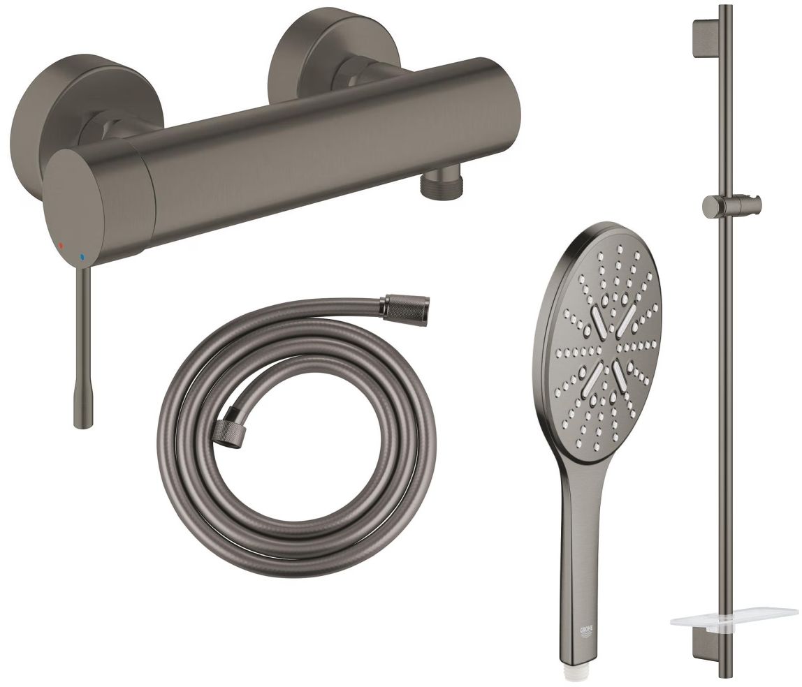 Set Duscharmatur Grohe Essence 33636AL1, Duschstange Grohe Rainshower 26603AL0, 26574AL0, 28388A00
