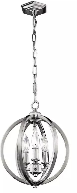 Elstead Lighting Corinne Pendelleuchte 3x60 W nickel FE-CORINNE-3P-S