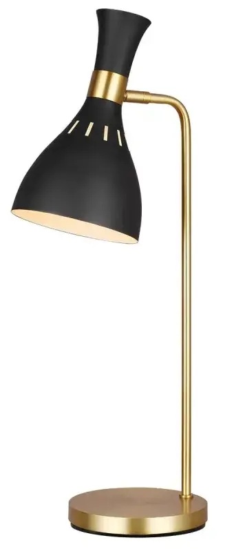 Elstead Lighting Joan Tischlampe 1x60 W schwarz-messing FE-JOAN-TL-MB