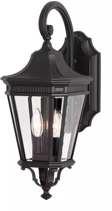 Elstead Lighting Cotswold Lane Außenwandleuchte 2x60 W schwarz FE-COTSLN2-M-BK