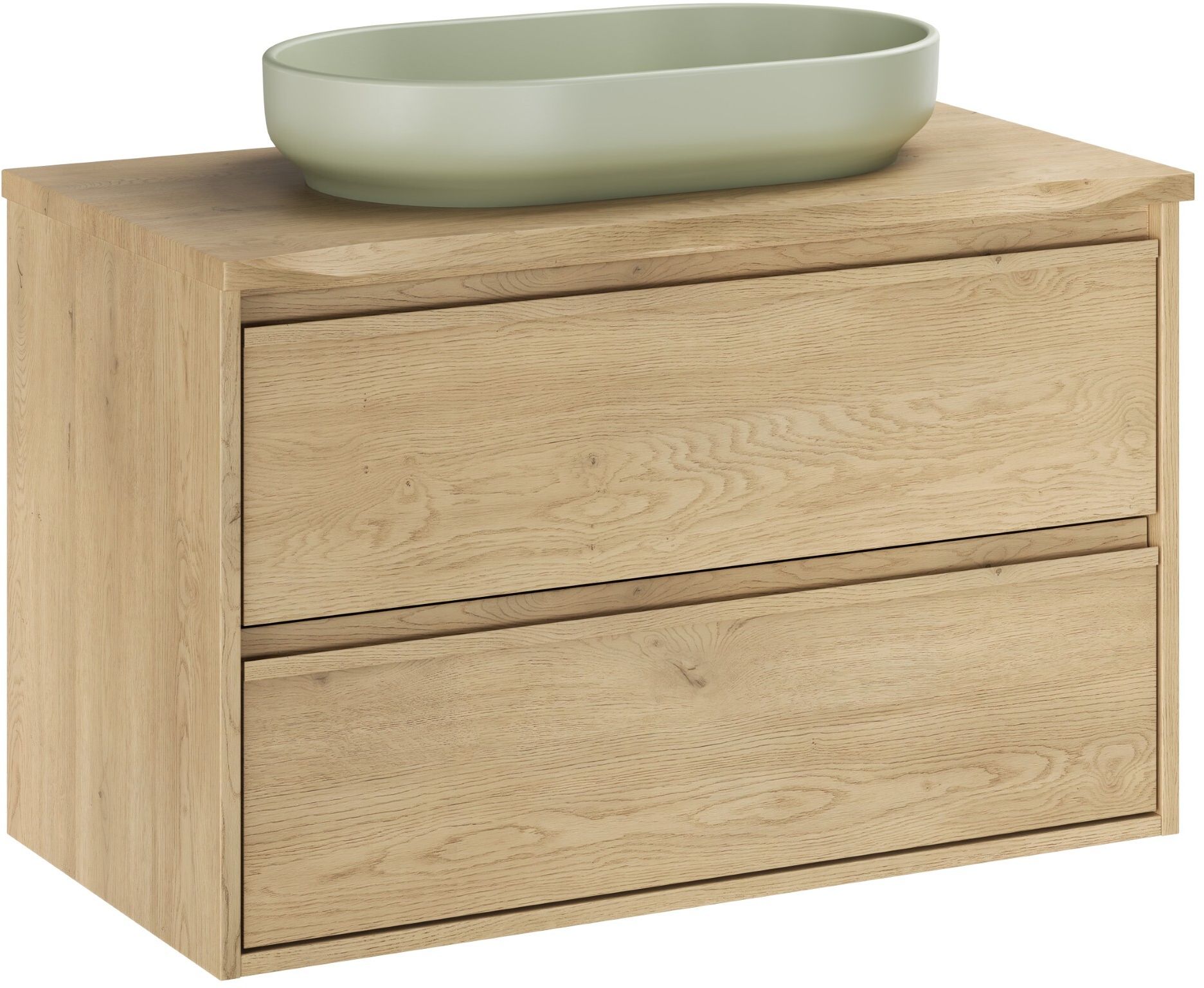 Set Badschrank Comad Viola VIOLA CREMONA 82-80-46-2S, Waschbecken Comad River 2 RIVER 2 OLIVE GREEN MATT UN 55 ( E-6594 ), NATURE CREMONA 89-80-46 M