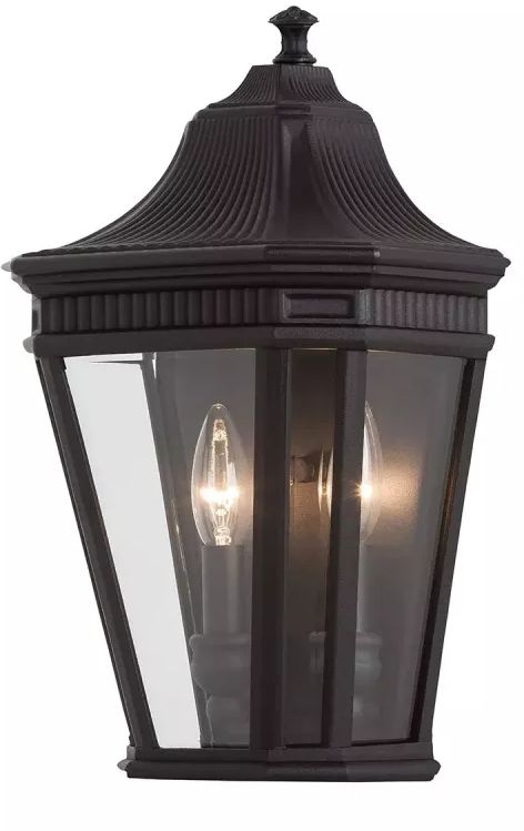 Elstead Lighting Cotswold Lane Stehleuchte für den Außenbereich 2x60 W schwarz FE-COTSLN7-BK