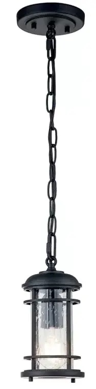 Elstead Lighting Lighthouse Pendelleuchte 1x60 W schwarz FE-LIGHTHOUSE8-S-BLK