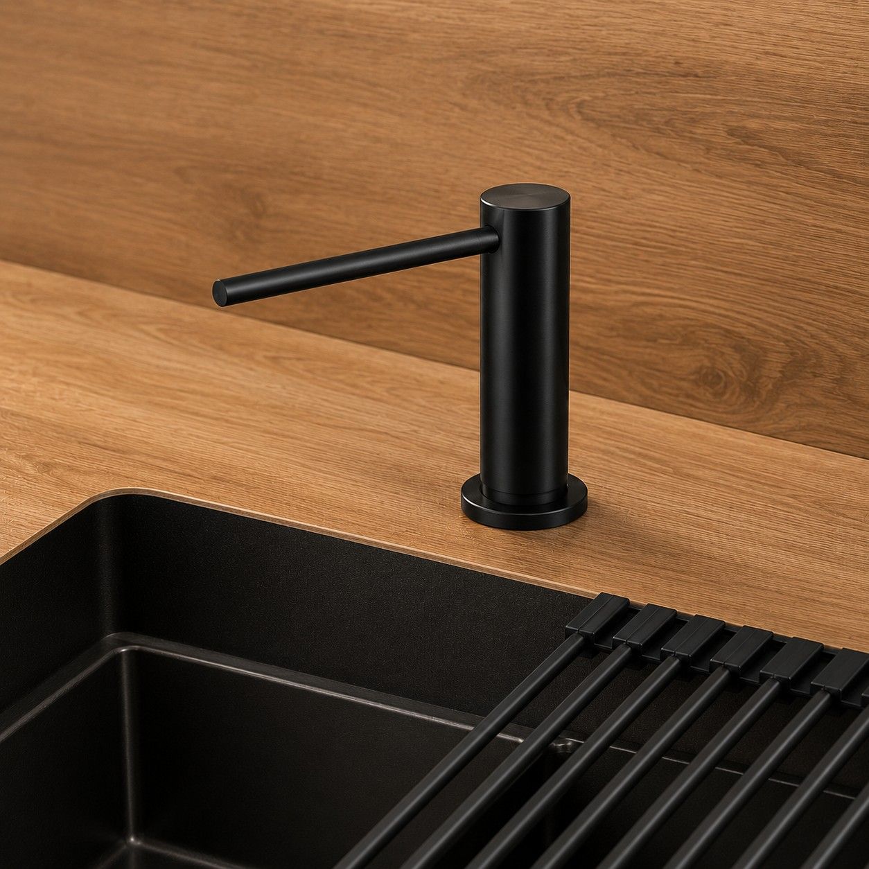 Ruvetti Pax Flüssigkeitsspender 350 ml schwarz 2002FB-ECO