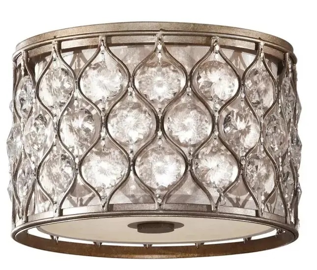 Elstead Lighting Lucia Decke 2x60 W silber FE-LUCIA-F