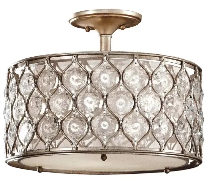 Elstead Lighting Lucia Deckenlampe 3x60 W silber FE-LUCIA-SF