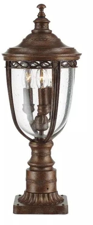 Elstead Lighting English Bridle Stehleuchte für den Außenbereich 3x60 W braun FE-EB3-M-BRB