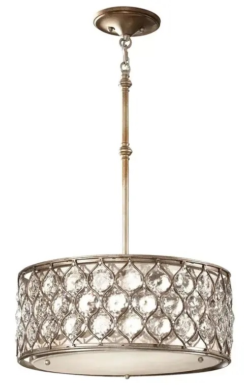 Elstead Lighting Lucia Pendelleuchte 3x60 W silber FE-LUCIA-B
