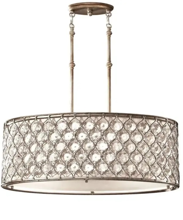 Elstead Lighting Lucia Pendelleuchte 3x60 W silber FE-LUCIA-P-A