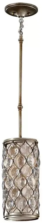 Elstead Lighting Lucia Pendelleuchte 1x60 W silber FE-LUCIA-P-D
