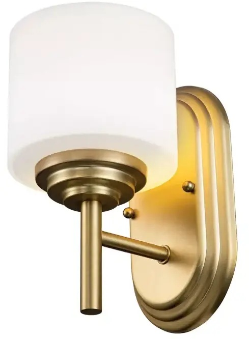 Elstead Lighting Malibu Wandleuchte 1x3 W messing FE-MALIBU1-BATH-BB