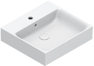 Catalano Premium Waschbecken 50x47 cm rechteckig Klassisch-Möbel schwarz matte 0220501021