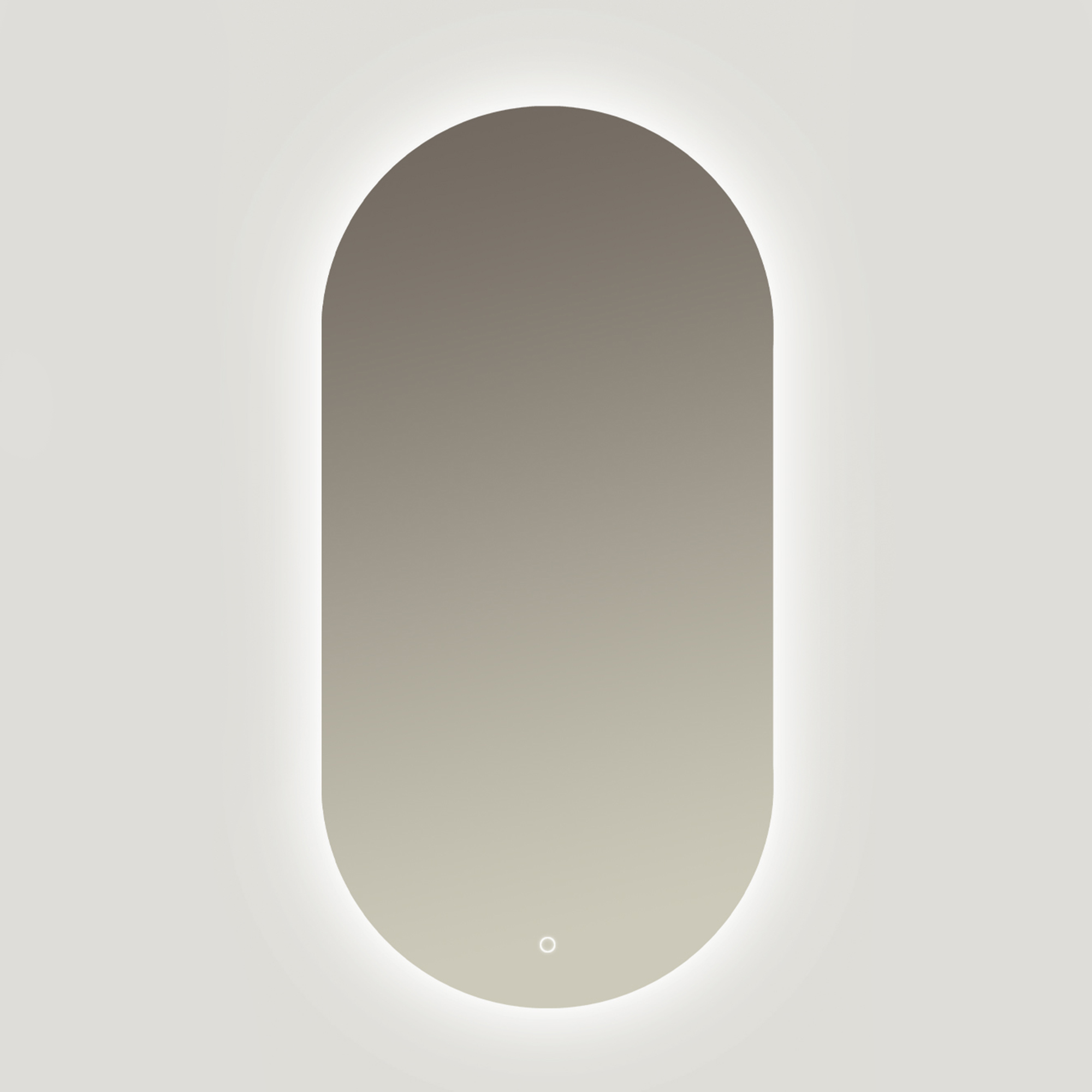 Ars Longa Aurora Spiegel 50x100 cm oval mit Beleuchtung LED-AURORA50100