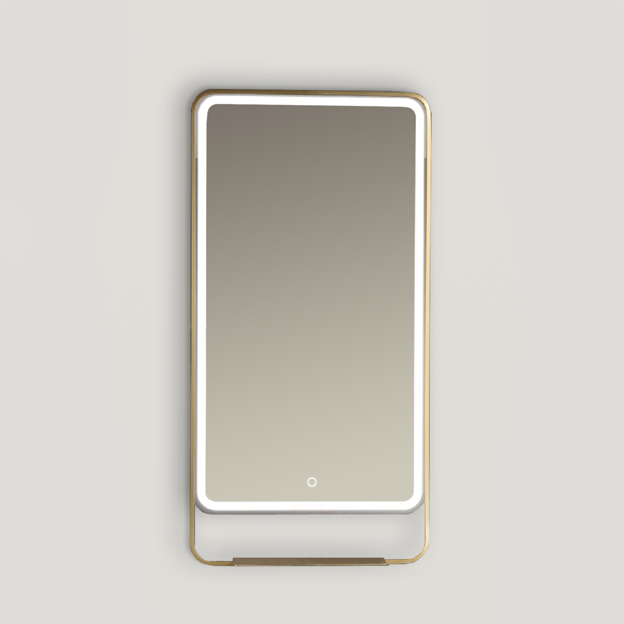 Ars Longa Venti Spiegel 55x110 cm rechteckig mit Beleuchtung gold LED-VENTI55110-Z