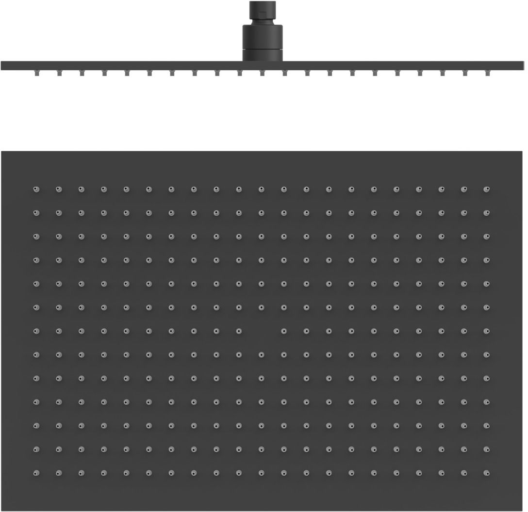 Tres Selection Kopfbrause 45x31.5 cm rechteckig schwarz 29963203NM