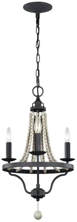 Elstead Lighting Nori Pendelleuchte 3x40 W holz FE-NORI3-DWZ
