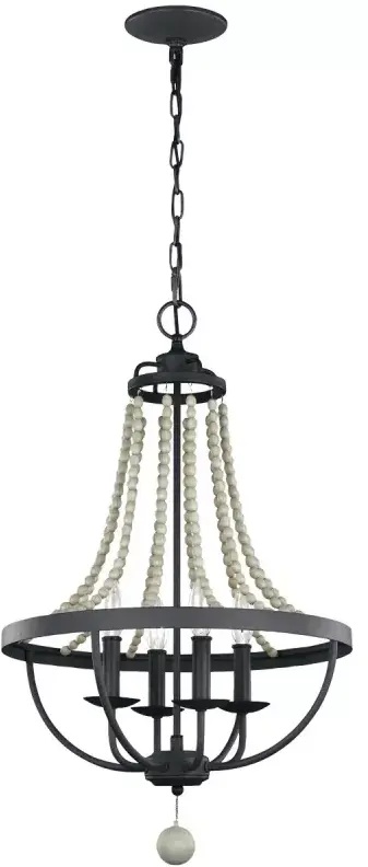 Elstead Lighting Nori Pendelleuchte 4x40 W holz FE-NORI4-DWZ