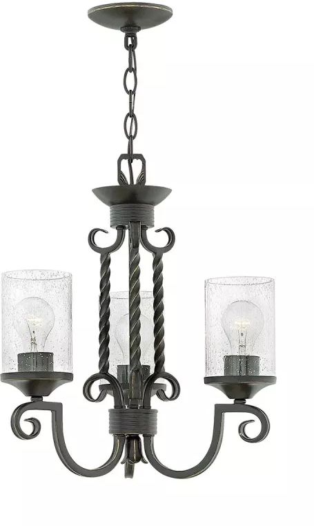 Elstead Lighting Casa Pendelleuchte 3x60 W schwarz HK-CASA3