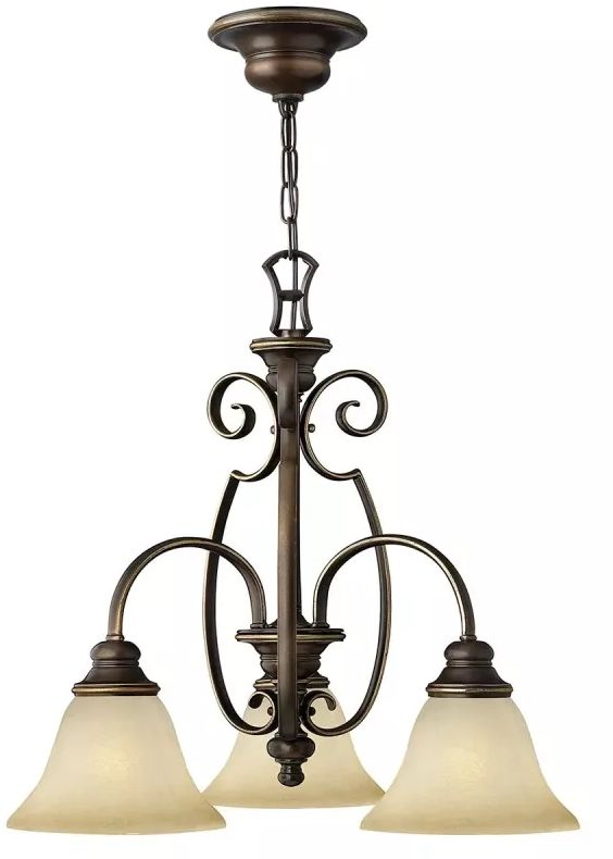 Elstead Lighting Cello Pendelleuchte 3x60 W braun HK-CELLO3