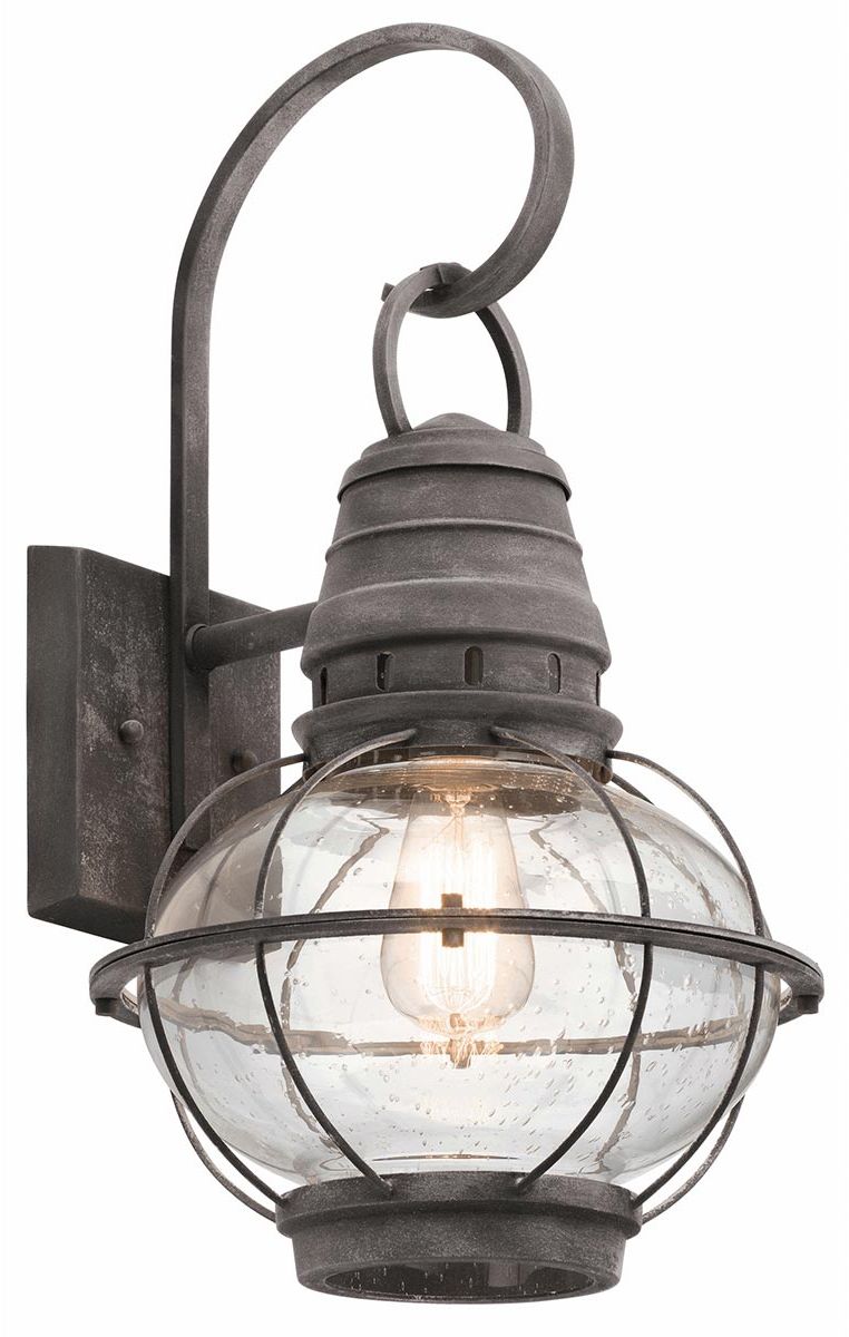 Elstead Lighting Bridge Point Außenwandleuchte 1x60 W grau KL-BRIDGEPOINT-L