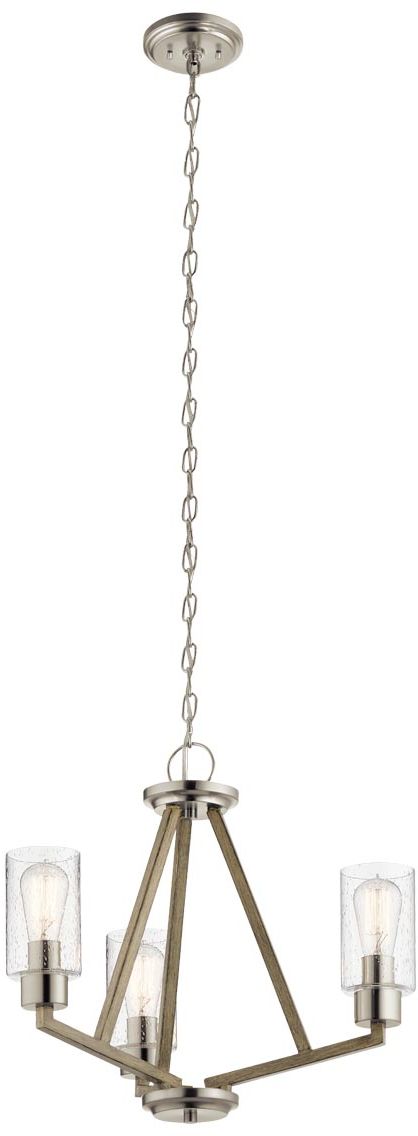 Elstead Lighting Deryn Pendelleuchte 3x60 W grau/aschfarben KL-DERYN3-DAG