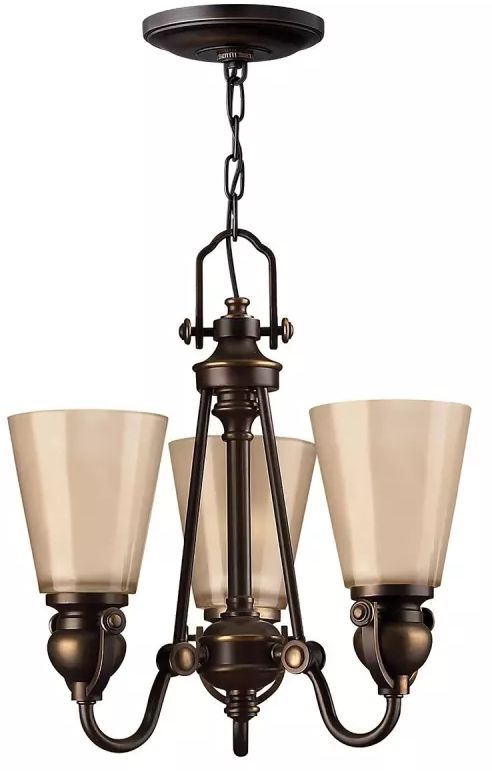 Elstead Lighting Mayflower Pendelleuchte 3x60 W braun HK-MAYFLOWER3