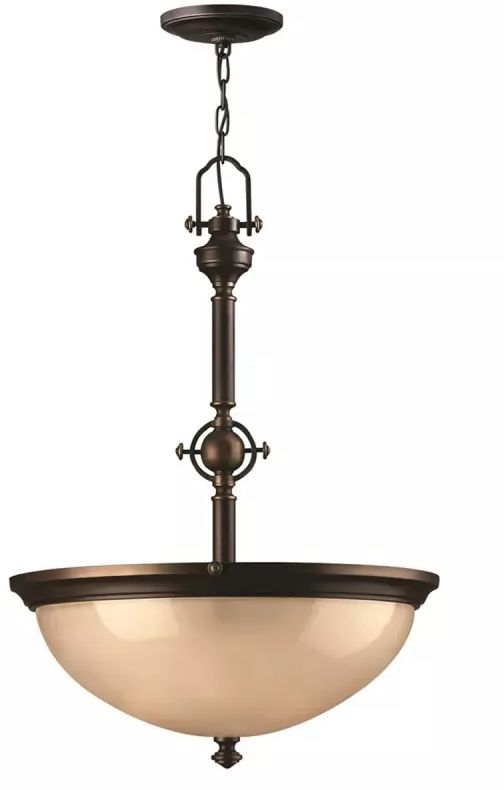 Elstead Lighting Mayflower Pendelleuchte 3x60 W braun HK-MAYFLOWER-P-C