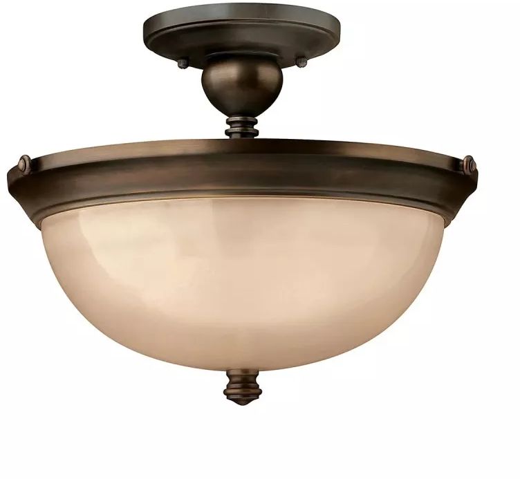 Elstead Lighting Mayflower Deckenlampe 3x60 W braun HK-MAYFLOWER-SF