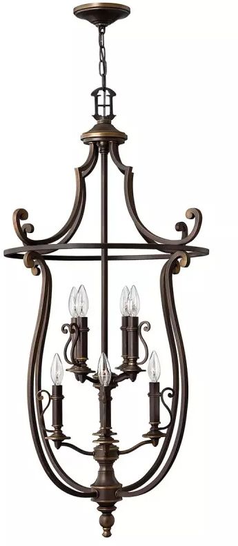Elstead Lighting Plymouth Pendelleuchte x60 W braun HK-PLYMOUTH8-P