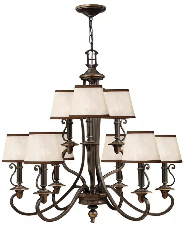 Elstead Lighting Plymouth Pendelleuchte x40 W braun HK-PLYMOUTH9