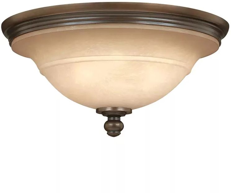 Elstead Lighting Plymouth Decke 3x60 W braun HK-PLYMOUTH-F