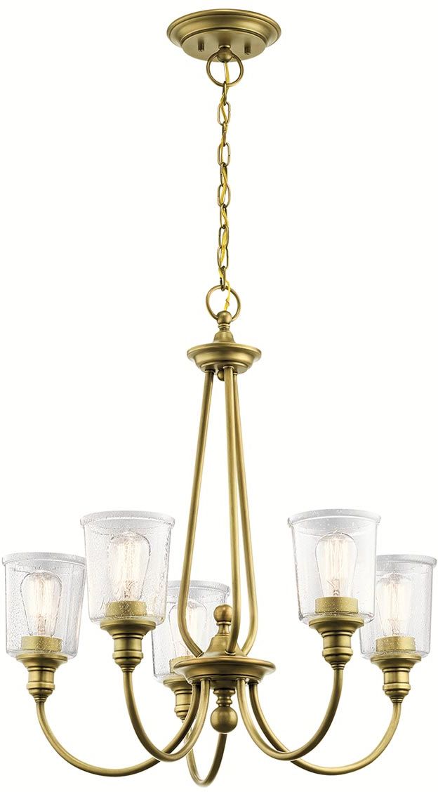 Elstead Lighting Waverly Pendelleuchte 5x60 W messing KL-WAVERLY5-NBR